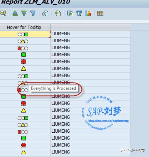 ALV demo 04：cl_salv_table (ICONs and Tooltips)_java