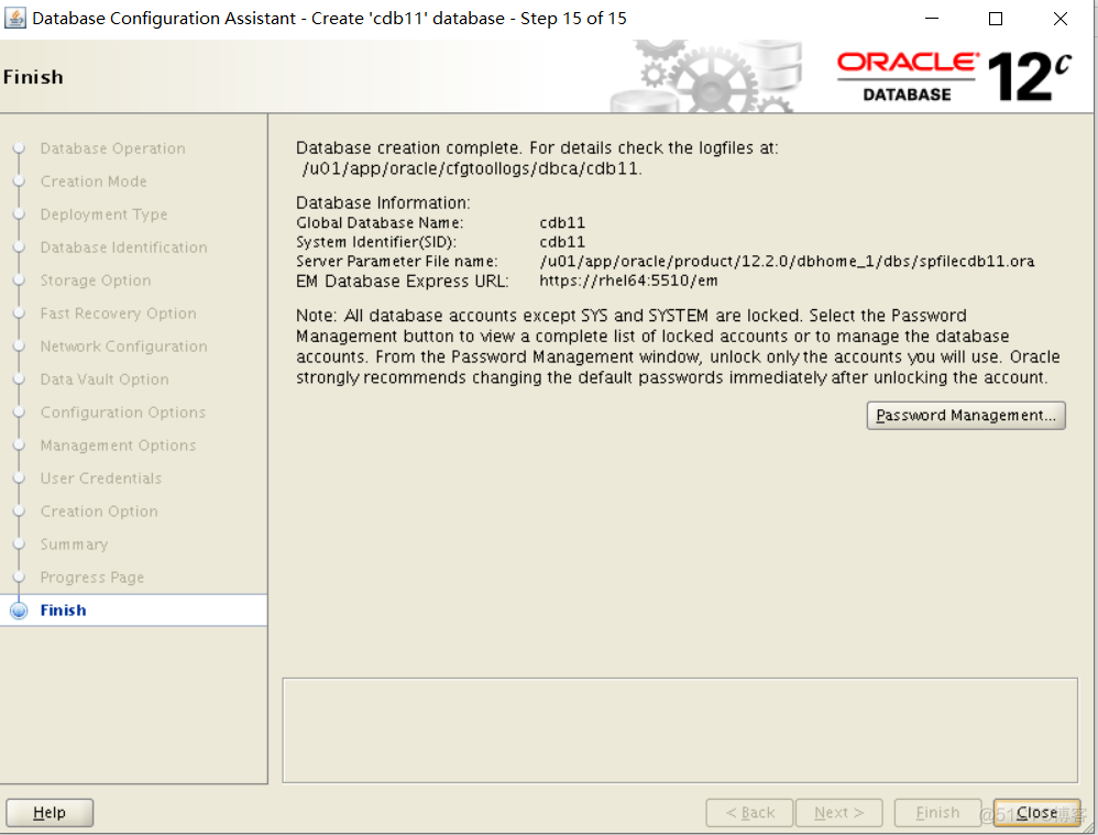 Linux 安装 Oracle12c（下）_Linux_34