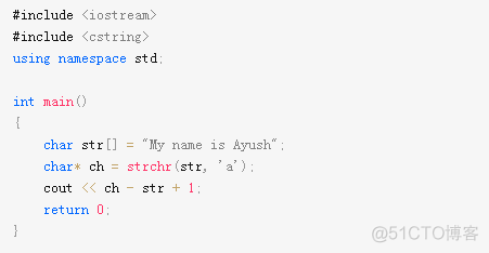 C/C++编程笔记：C++中的strchr（）函数及其应用_strchr_02