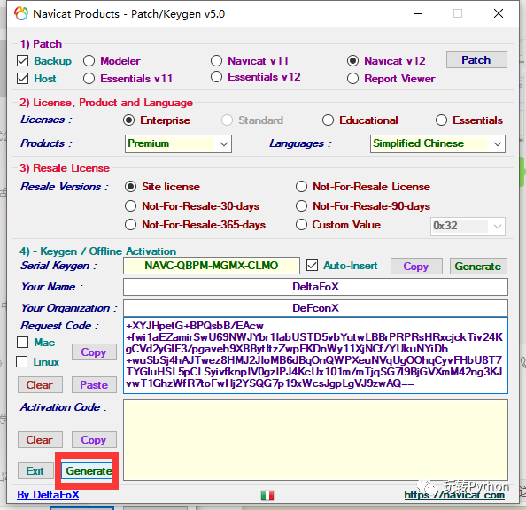 Navicat Premium 12激活_python 数据库 navicat _11