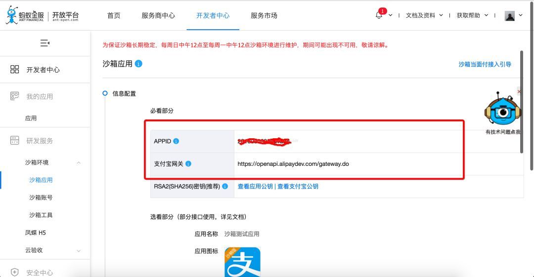 java web对接支付宝当面付（沙箱测试）_java_02