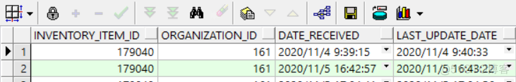 关于表  Mtl_Onhand_Quantities_Detail.中的字段 create_Transaction_Id和Update_Transaction_Id结论。_create