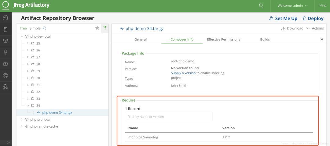 Artifactory PHP Composer 仓库应用实践（二）_java