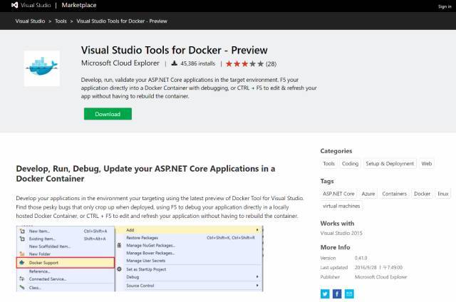 使用Visual Studio调试容器化.Net Core应用_java_04