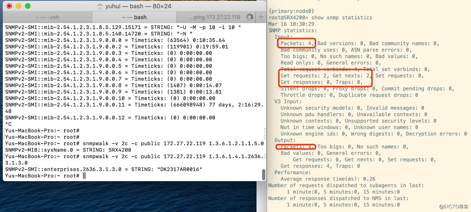 Juniper防火墙基于带外管理实例配置SNMP服务（mgmt_junos）_51CTO博客_juniper防火墙配置