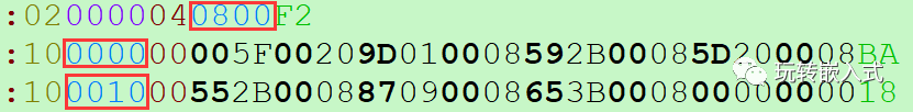 单片机烧录用的hex文件，文件格式解析_单片机_06