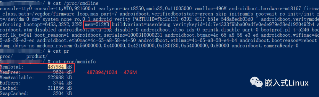 修改cmdline 把内存改成512MB_嵌入式_02