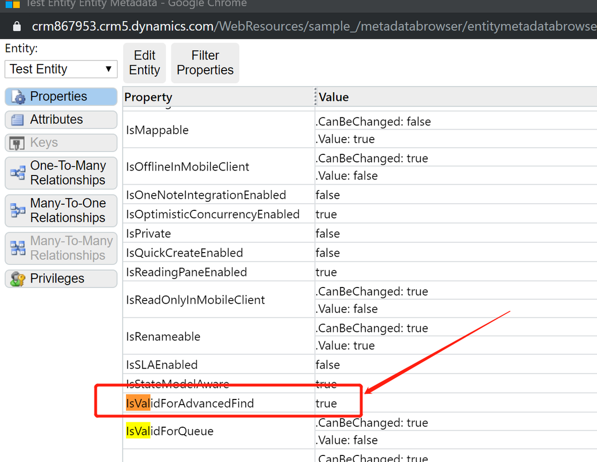 可以设置实体在Dynamics 365高级查找中不显示吗？附通过JS更改实体属性代码_Dynamics 365