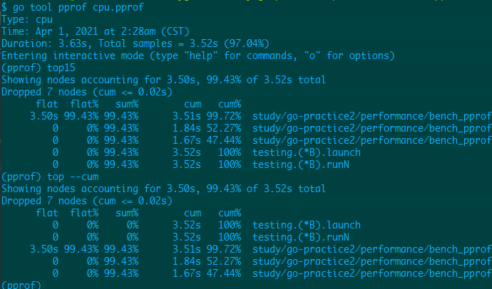 golang 性能优化分析：benchmark 结合 pprof_golang