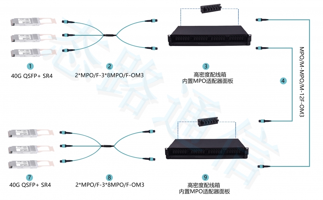 态路小课堂丨3种MPO/MTP光纤跳线介绍_光模块_09