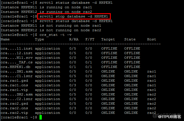 ORACLE RAC 的启动和关闭顺序_ORACLE RAC_02