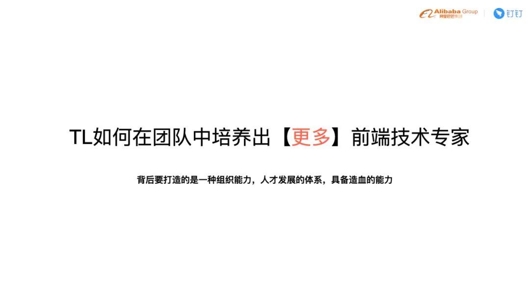 技术团队 TL 如何培养人才？钉钉前端团队负责人为你总结了这些经验_java_14