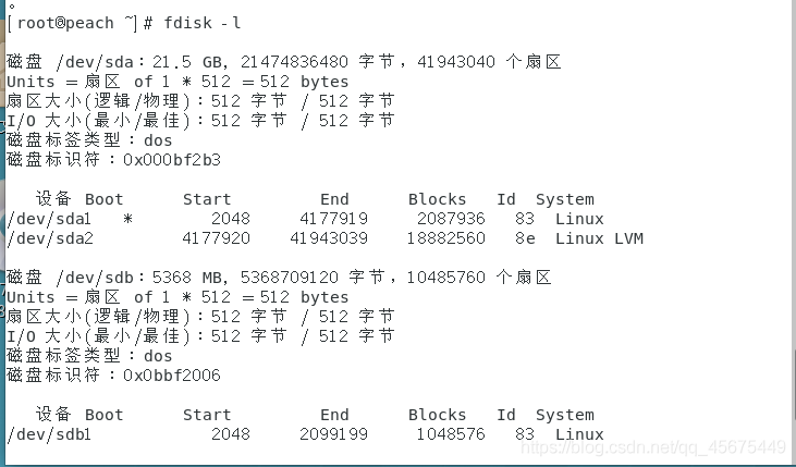 Linux下分区的创建、格式化以及挂载_Linux_05