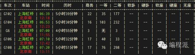 你造吗？可以在终端里查火车票信息哦！_java_02