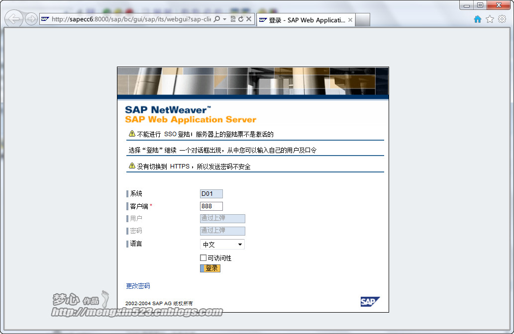 SAP GUI FOR HTML登陆_SAP_08