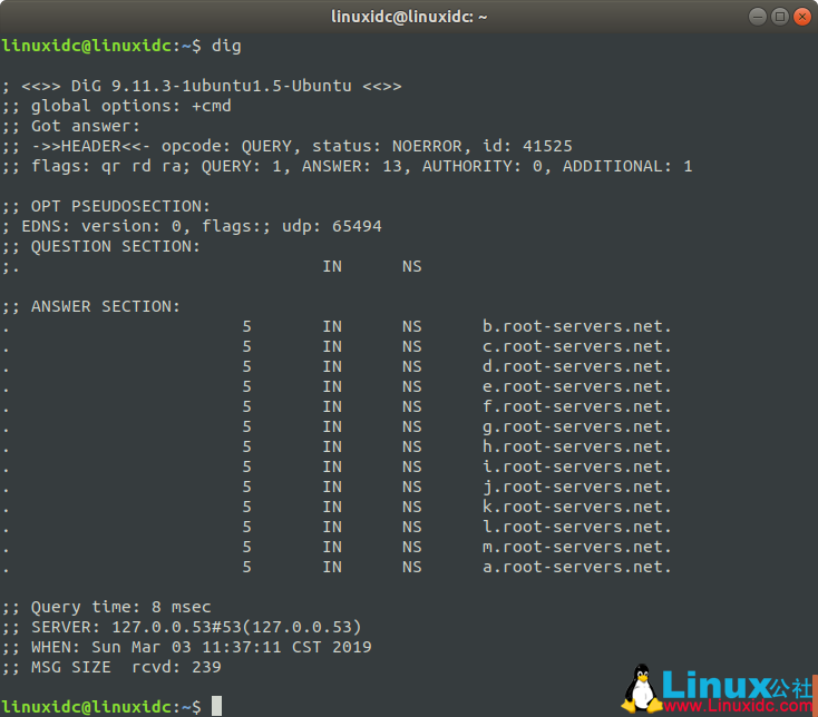 linux dig命令使用详解_linux dig命令_11