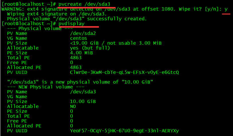 VMware 虚拟机扩展 CentOS7 系统磁盘空间_VMware_10