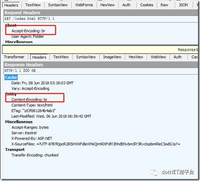 在ASP.NET Core中使用brotli压缩_java_03