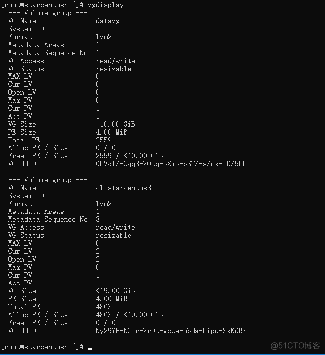 CentOS创建管理LVM分区（挂载新分区）_CentOS_08