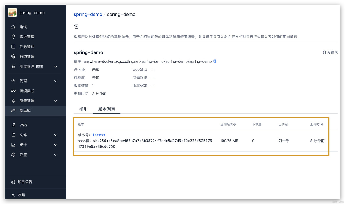 十分钟 CODING DevOps 全链路体验_CODING DevOps_09