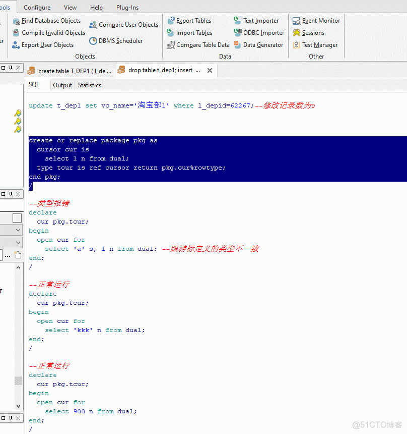 ORACLE SYS_REFCURSOR VS REF CURSOR_ORACLE_03