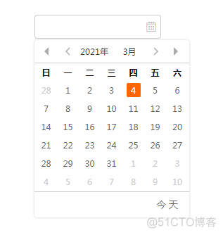 原生js日历选择器，学习js面向对象开发日历插件_js_04