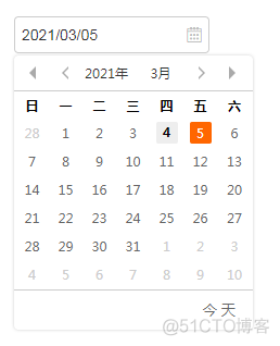 原生js日历选择器，学习js面向对象开发日历插件_js_06