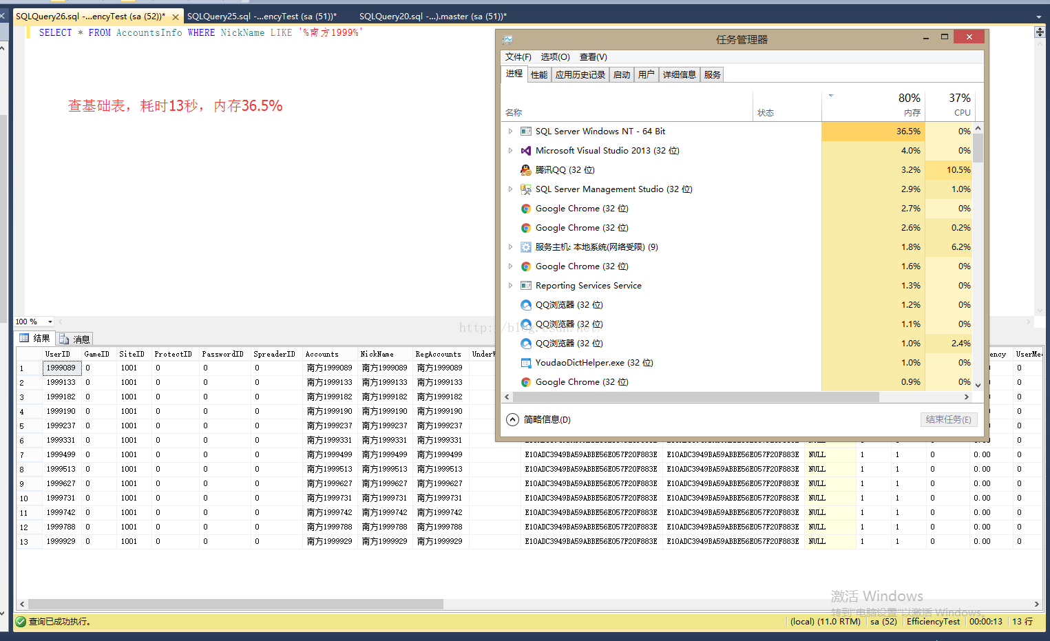 SqlServer视图查询效率测试_SqlServer_05