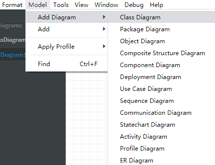 StarUML之四、StarUML的Diagrams（图）与Elements（元素）及相关属性_StarUML_02