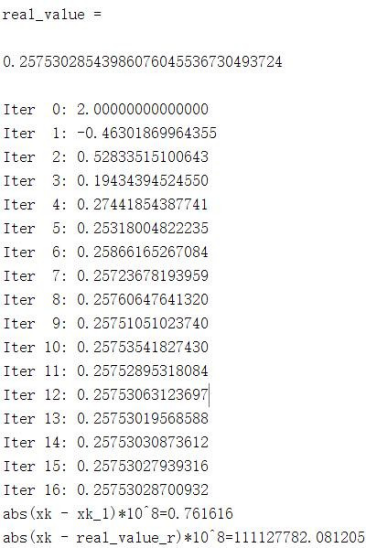 不动点及牛顿法迭代工程实现_迭代