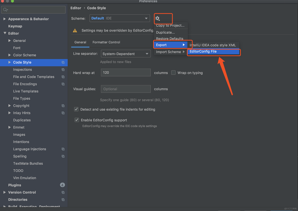 webstorm 导出编辑器配置.editorconfig_webstorm_02