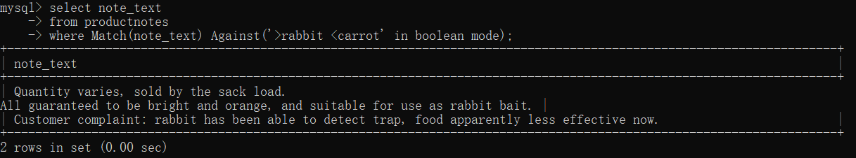 MySQL：全文本和 Bool 文本检索_MySQL_11