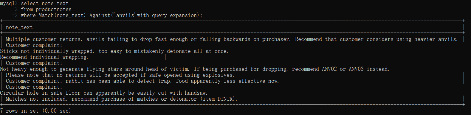 MySQL：全文本和 Bool 文本检索_MySQL_05