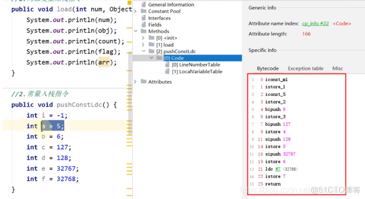 JVM——（19）字节码指令集与解析一（局部变量压栈、常量变量压栈、出栈局部变量表指令）_字节码指令集_19