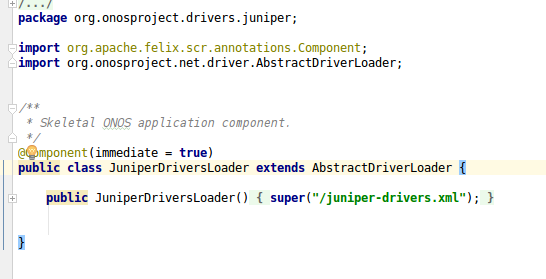 ONOS中Juniper路由器Driver开发简介_java_04