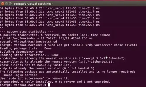 老司机干货手册：VNC实现Windows远程访问Ubuntu 16.04_java_07