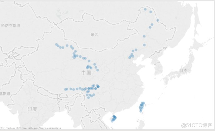 tableau的骑行路线地理数据可视化_tableau