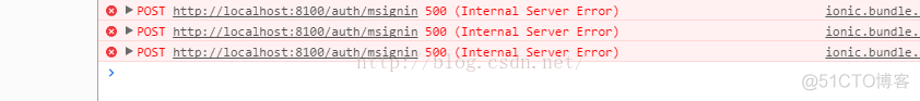 关于ionic连接服务器时出现的500错误_ionic_02