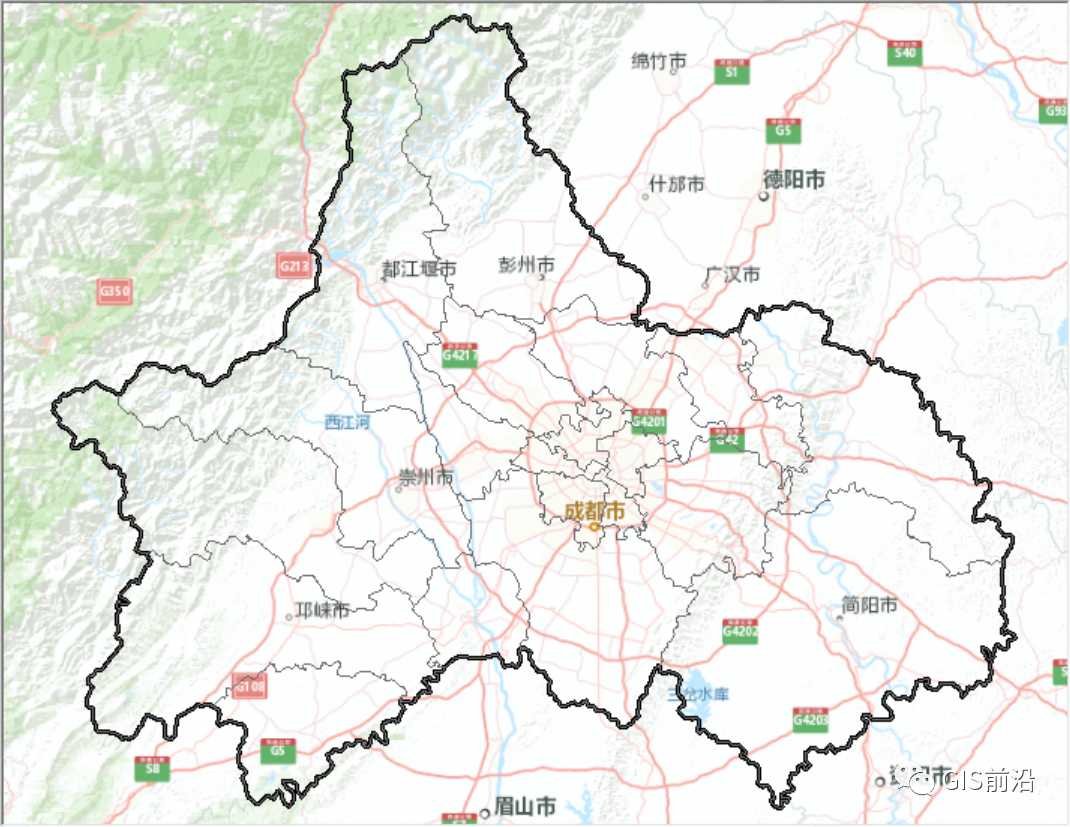 制作一幅带有天地图底图的研究区位图（附练习数据下载）_java_16