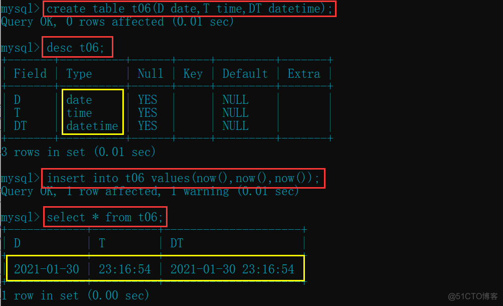 MySQL表支持的数据类型_MySQL_07