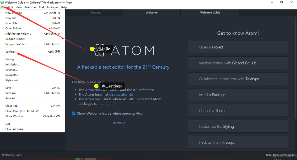 atom使用技巧及必备插件及主题_dom_48