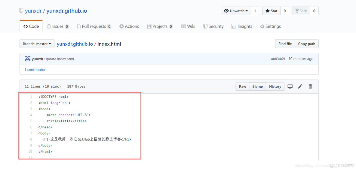 Github Pages 搭建静态网站_Git_05