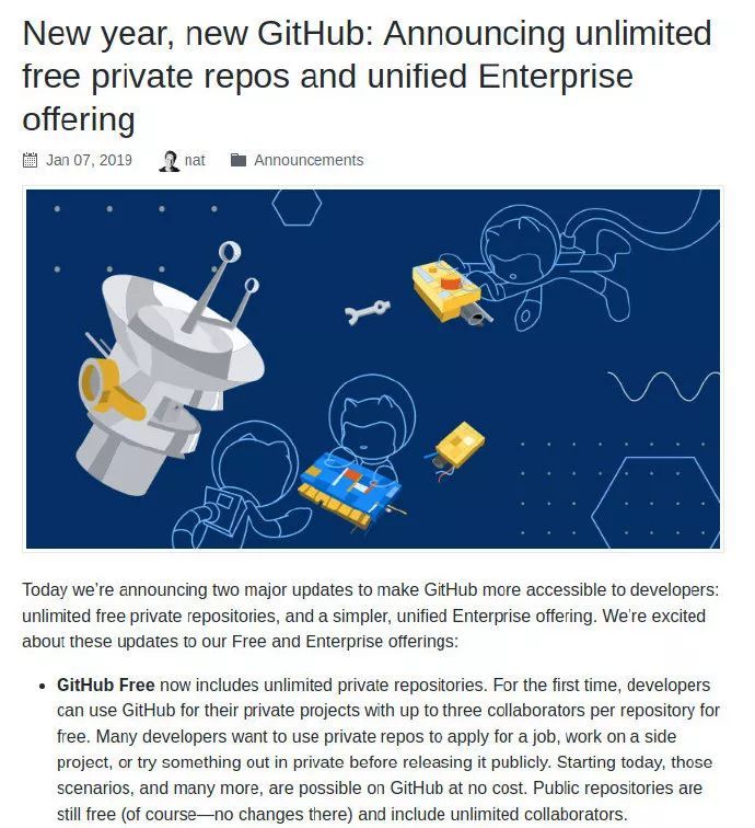 GitHub 能免费创建私有仓库了，你知道吗？_java