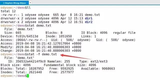 Linux：査看文件的详细信息_Linux_03