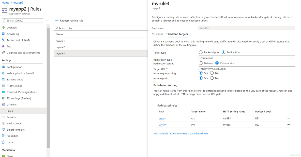 azure - application gateway route based path_干货_02