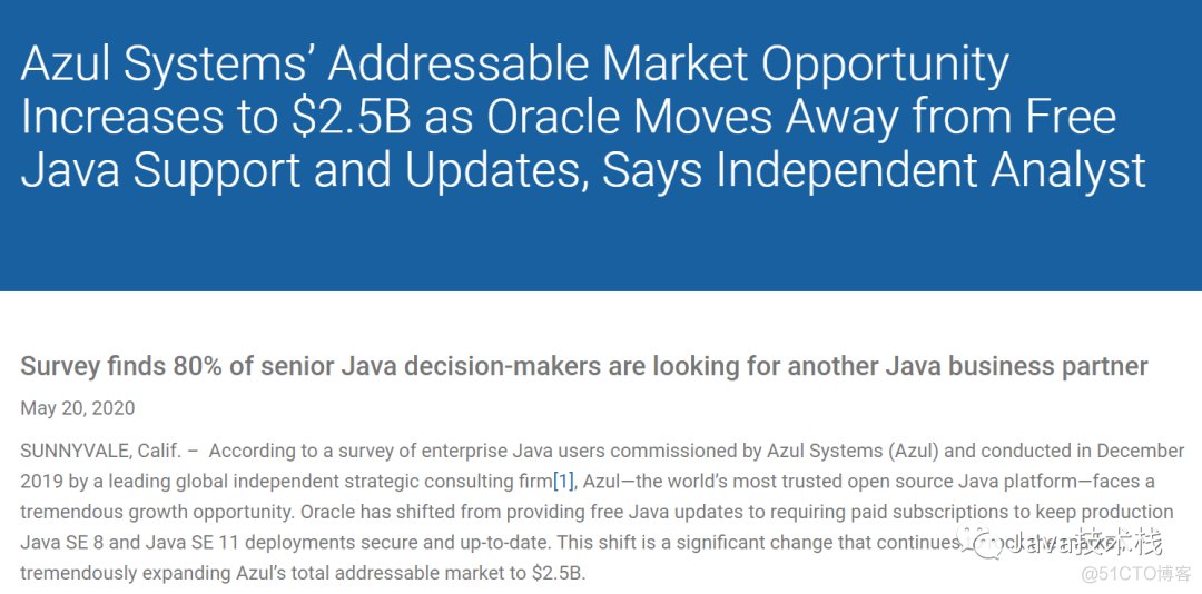 危险！80％ 用户正在考虑放弃 Oracle JDK…_Java