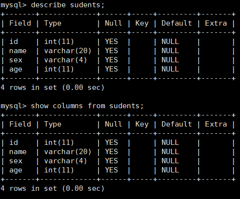 初识mysql学习笔记_Mysql_10