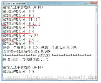 2014秋C++第10周项目4参考-大奖赛计分_程序设计