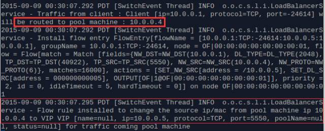 OpenDaylight实现轮询策略的负载均衡服务_java_16