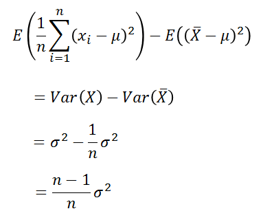 【机器学习】方差为何除以n-1_机器学习教程_18